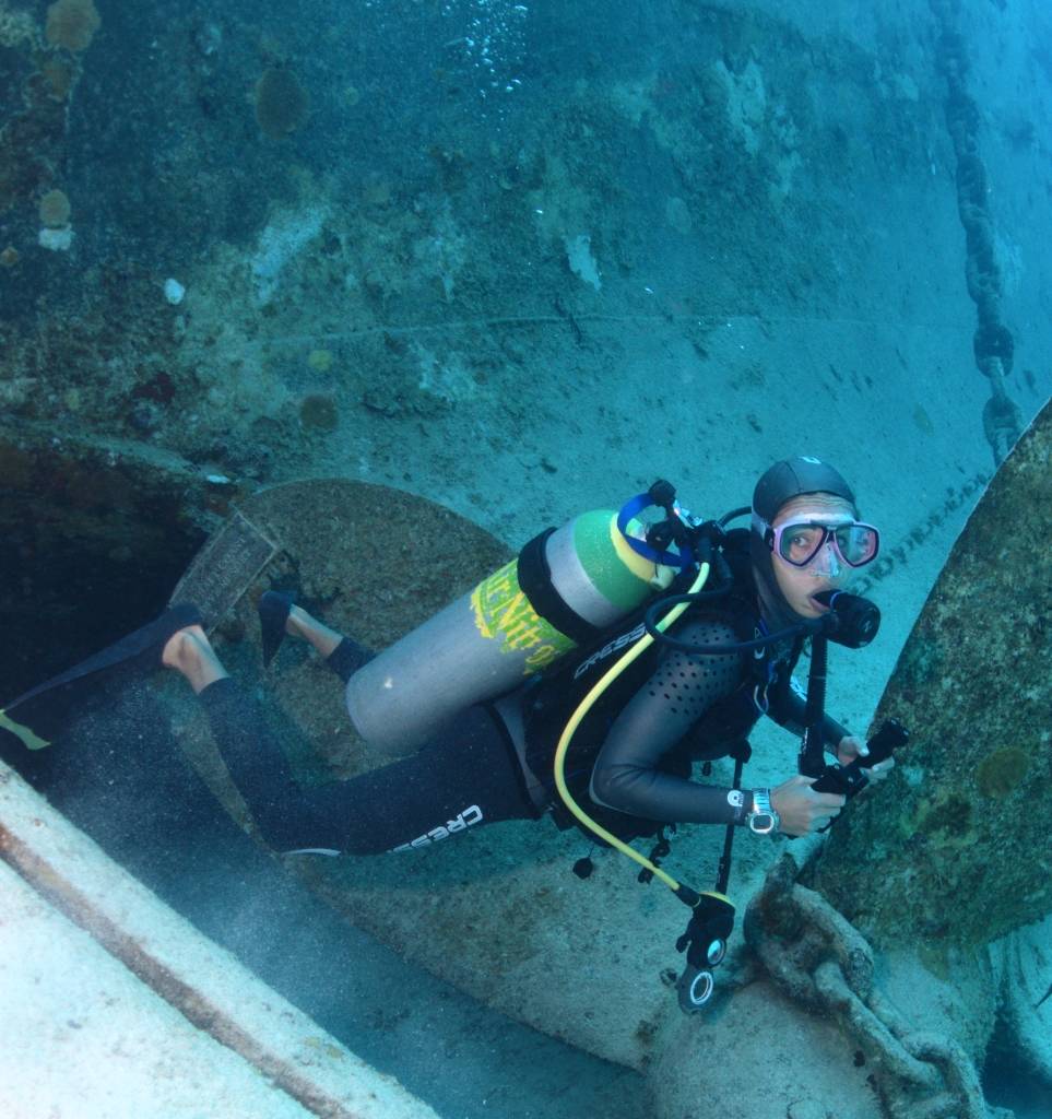 recreational scuba diver